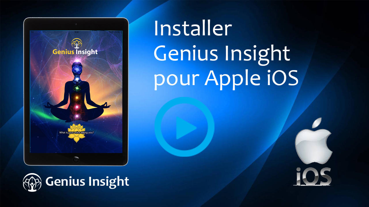 Installation de l'application Genius Insight